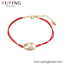 75494 Xuping fashion simple design gold plated nbracelet for women